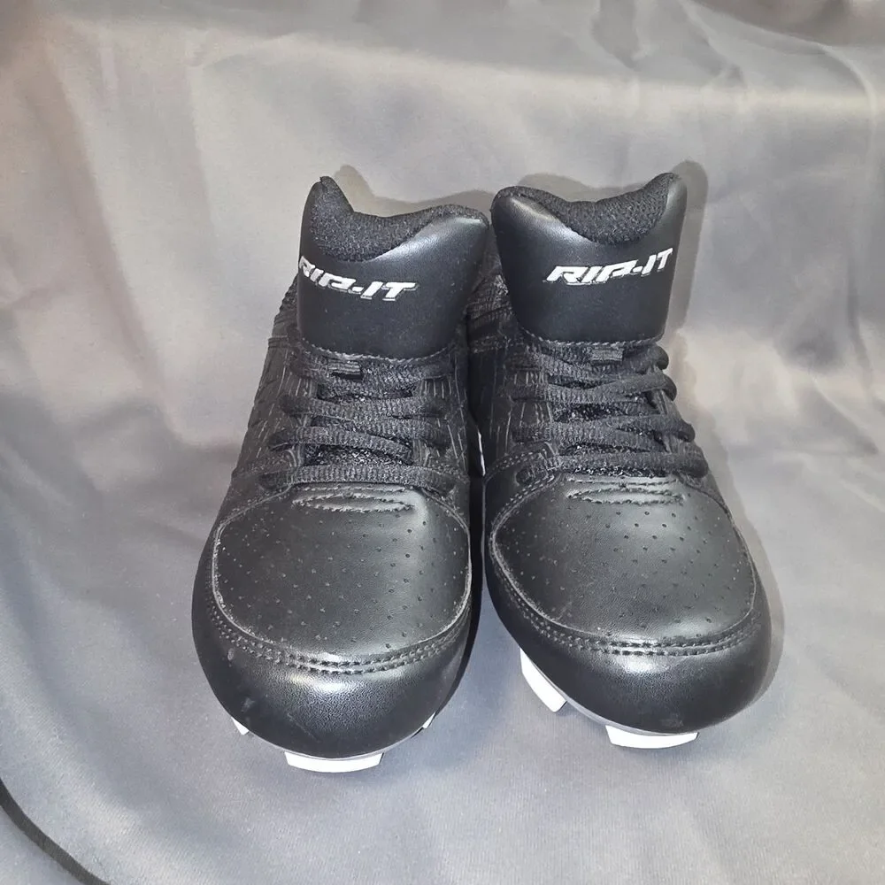Rip-It Girls Diamond Softball Cleats Size 3.5Y Black Durable Comfort Traction
